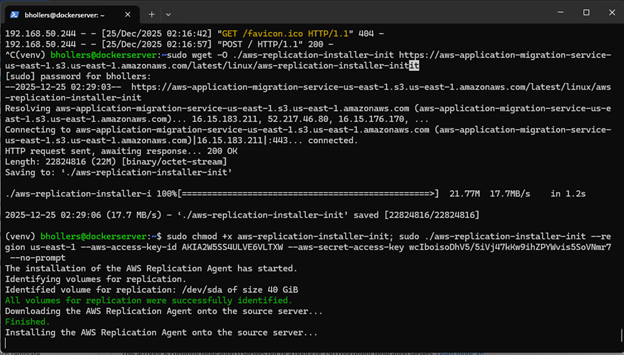 AWS Replication Installer 1